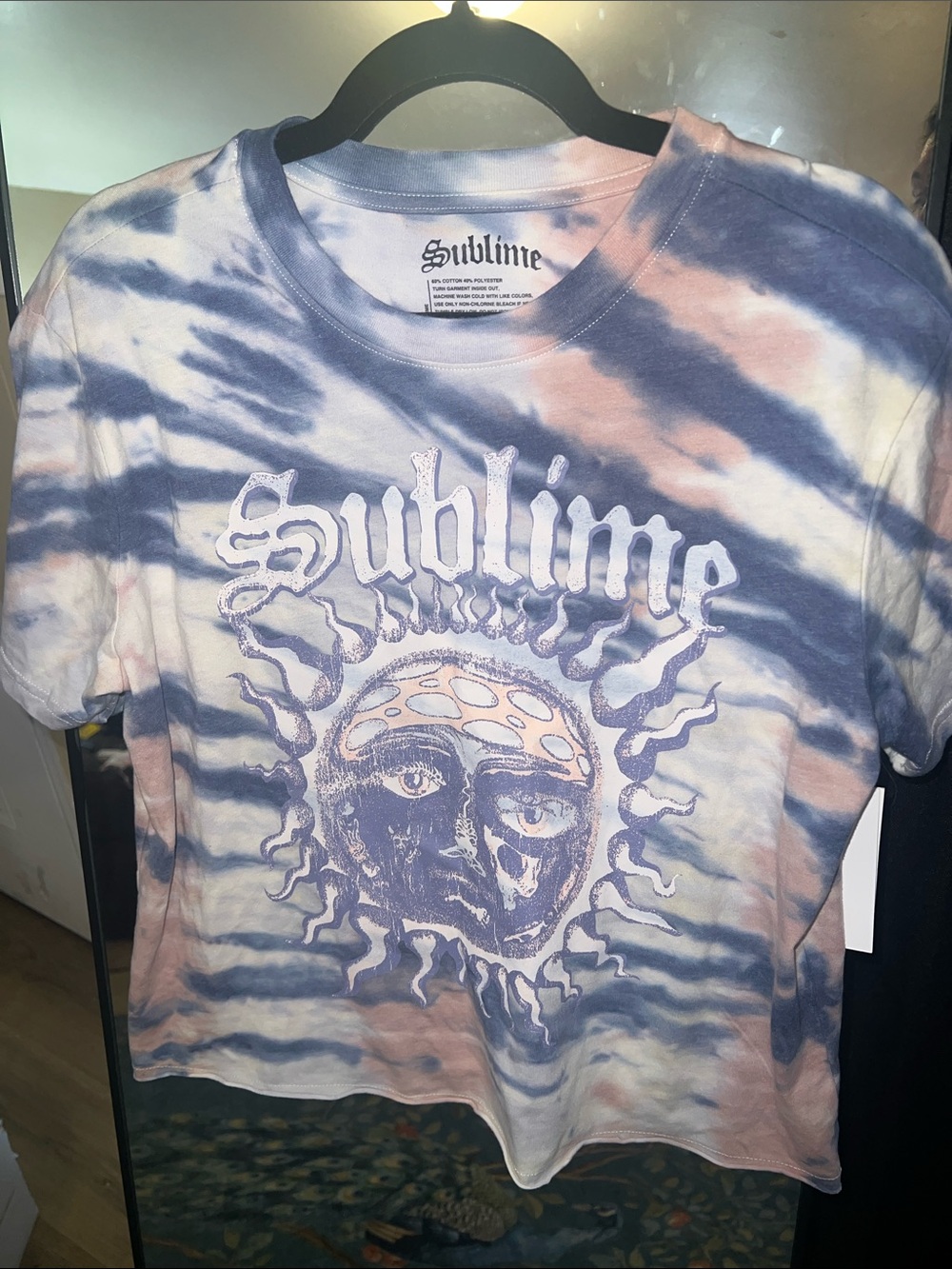 Sublime Women's Tie-Dye Short Sleeve Tee — Blue & Pink